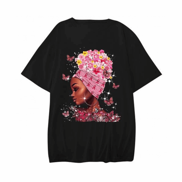 Ladies Short Sleeve T-shirt - Black Girl Magic Design
