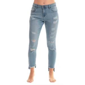Denim Wash Ripped Jeggings