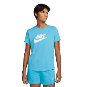 Nike Women's Sportswear Essentials Logo Tee, Baltic Blue