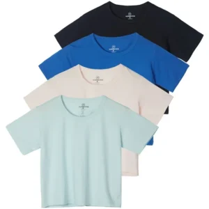 Women's Cotton Short Sleeve Crop Top